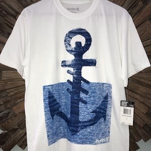 NEW Men’s Hurley Navy Anchor T-shirt sz:M